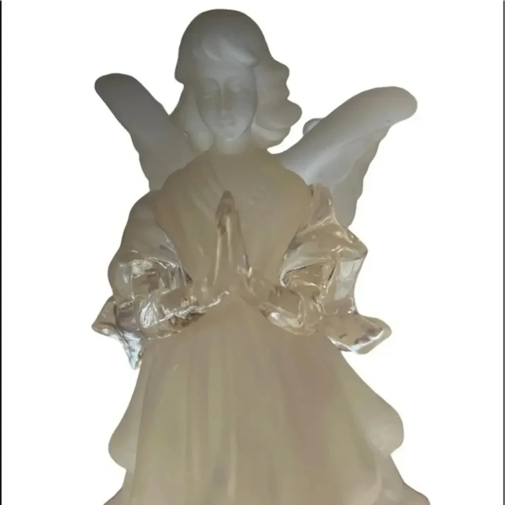 VINTAGE‎ Angel Glass Acrylic Figurine Collectable🎄